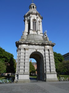 Trinity College's famous bell tower.